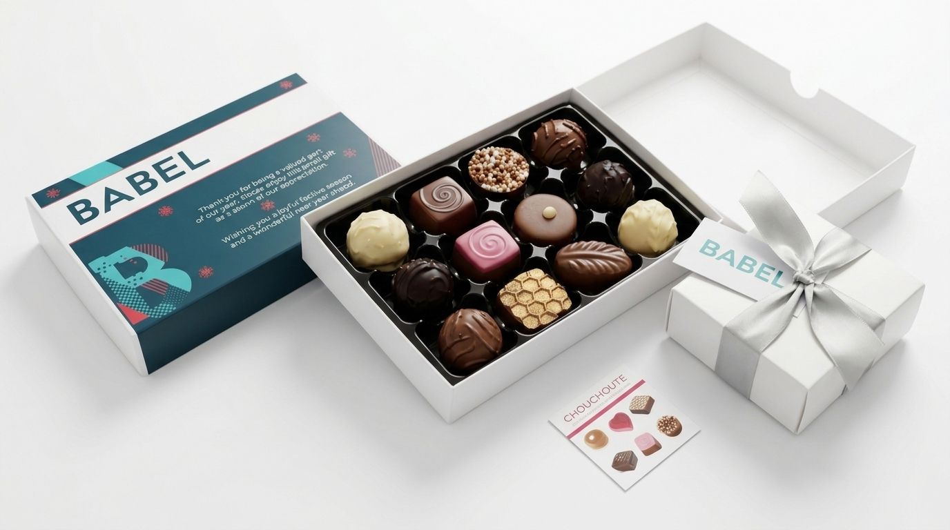 Babel PR: Seamless UK & International Corporate Gifting with Branded Chocolate Experiences
