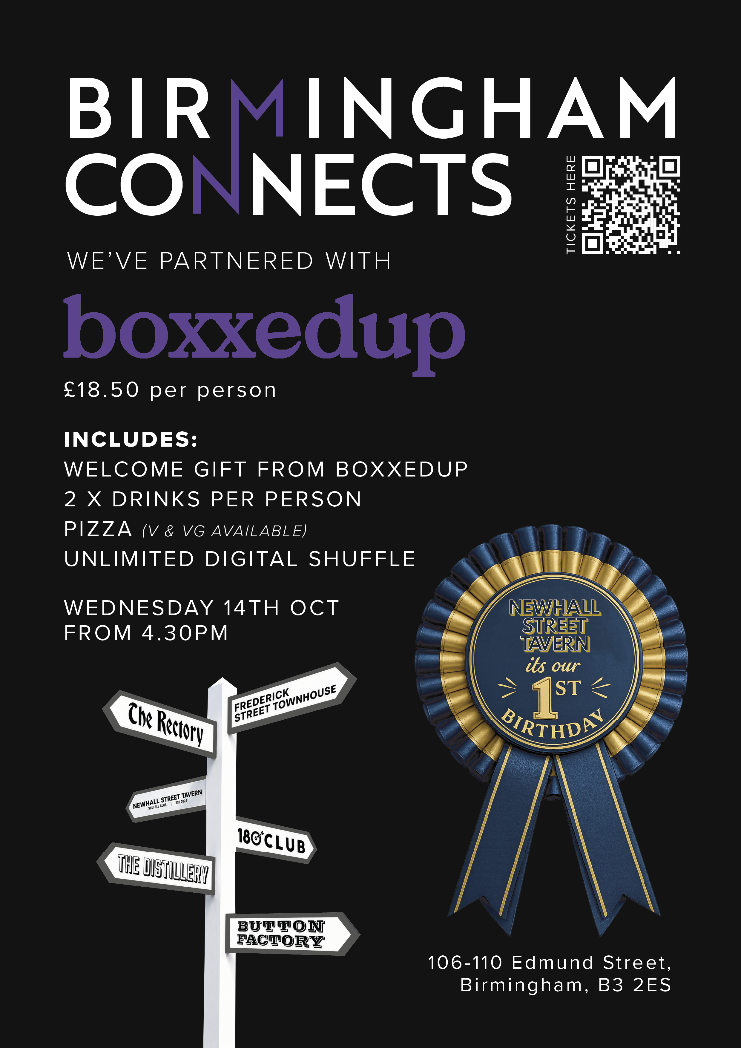 Birmingham Connects in partnership with boxxedup October Networking Event
