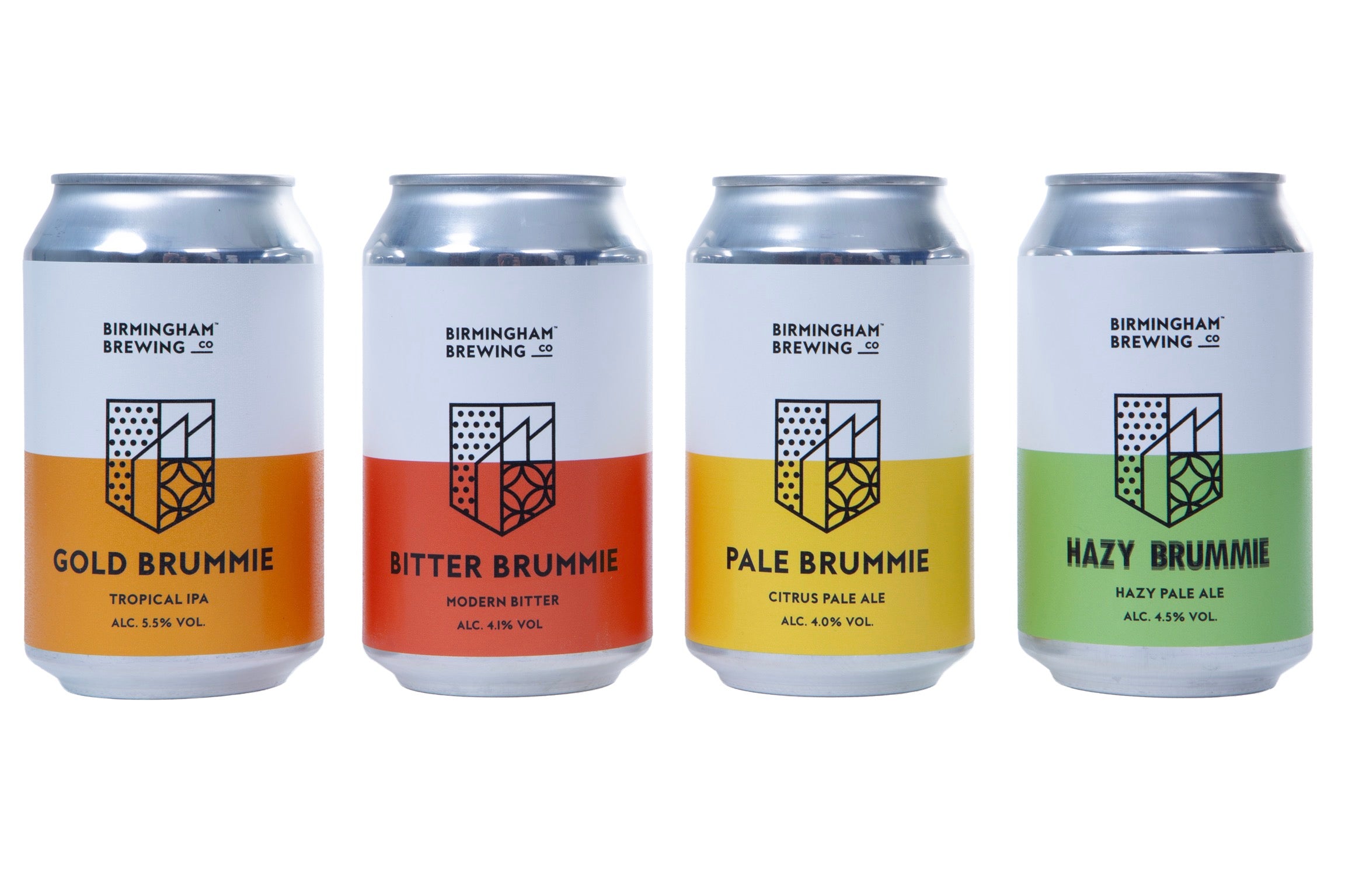 4 x can of Birmingham brewing company beers