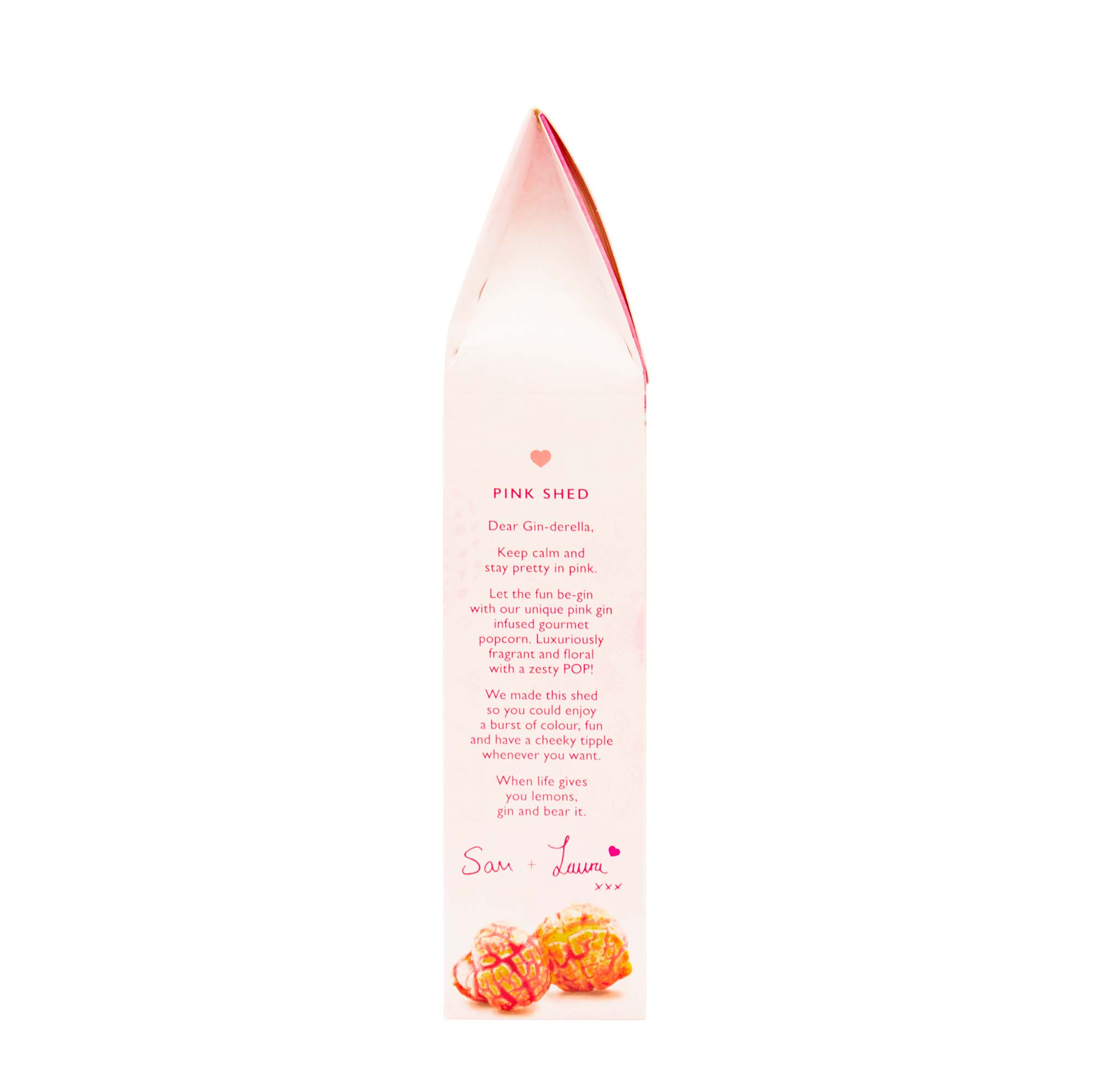 Vegan Pink Gin Gourmet Popcorn Shed Snack Box