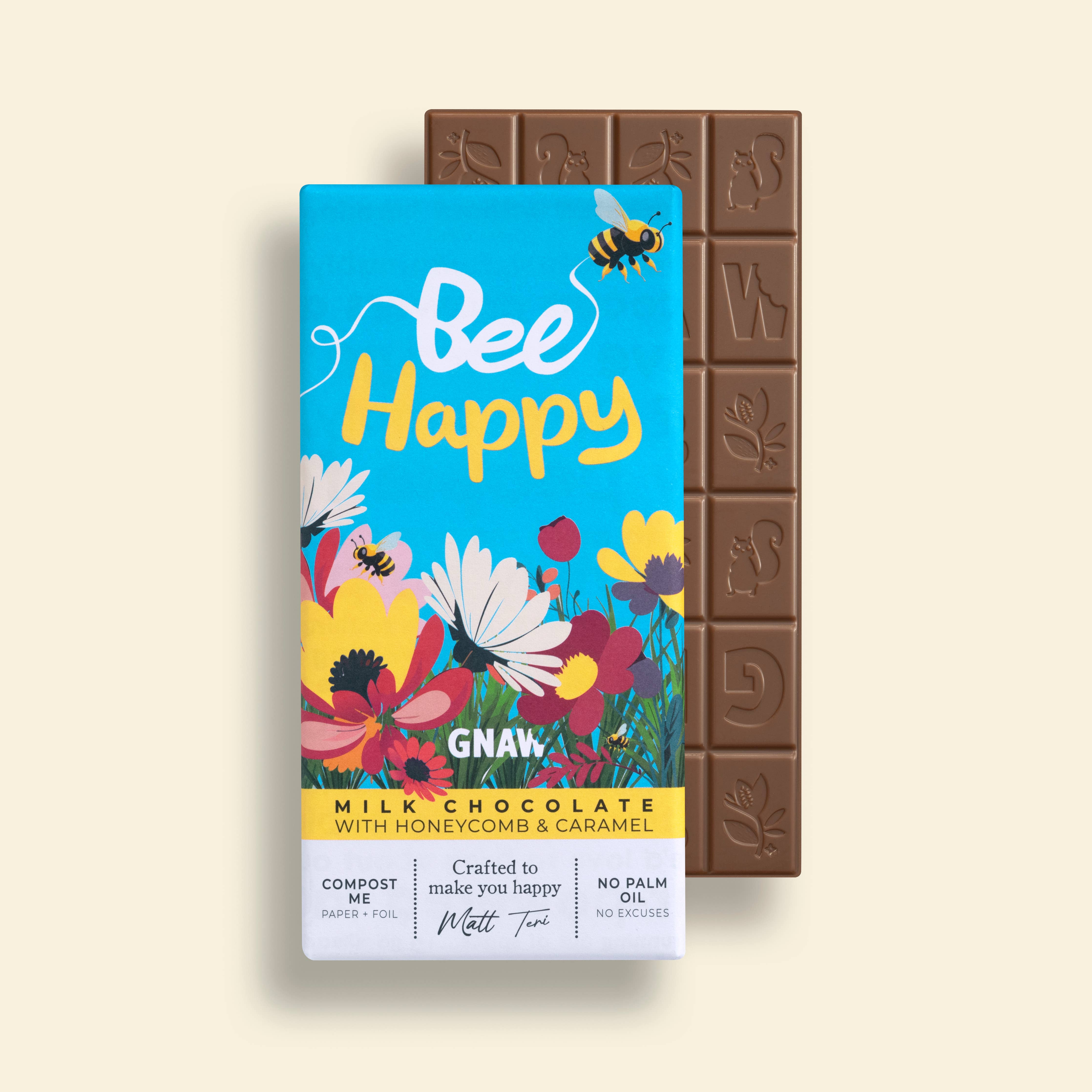 'Bee Happy' Chocolate Bar