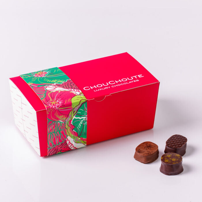 Ballotin 42 Chocolates Assortment Orchid Sleeve