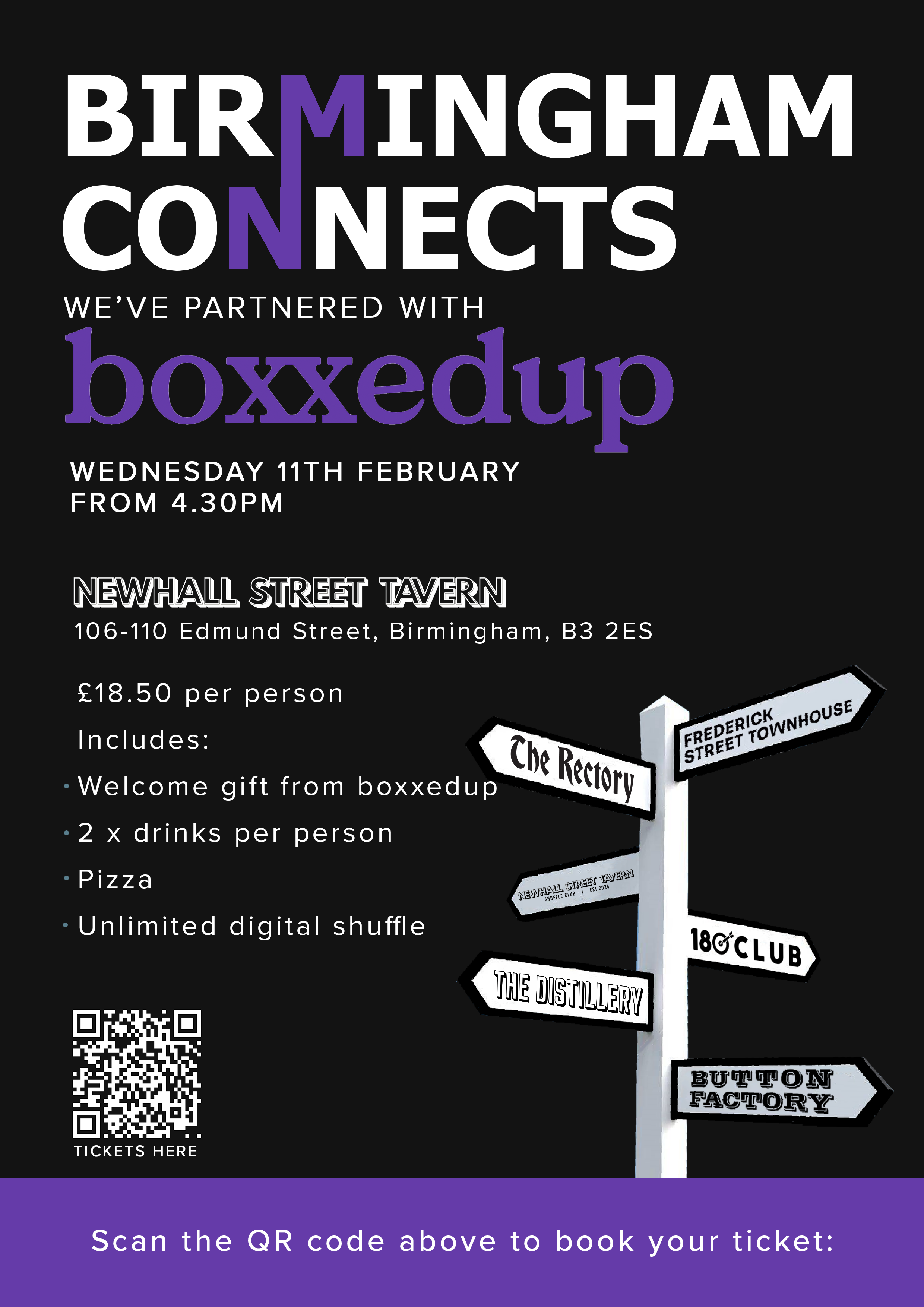 Birmingham Connects in partnership with boxxedup February Networking Event