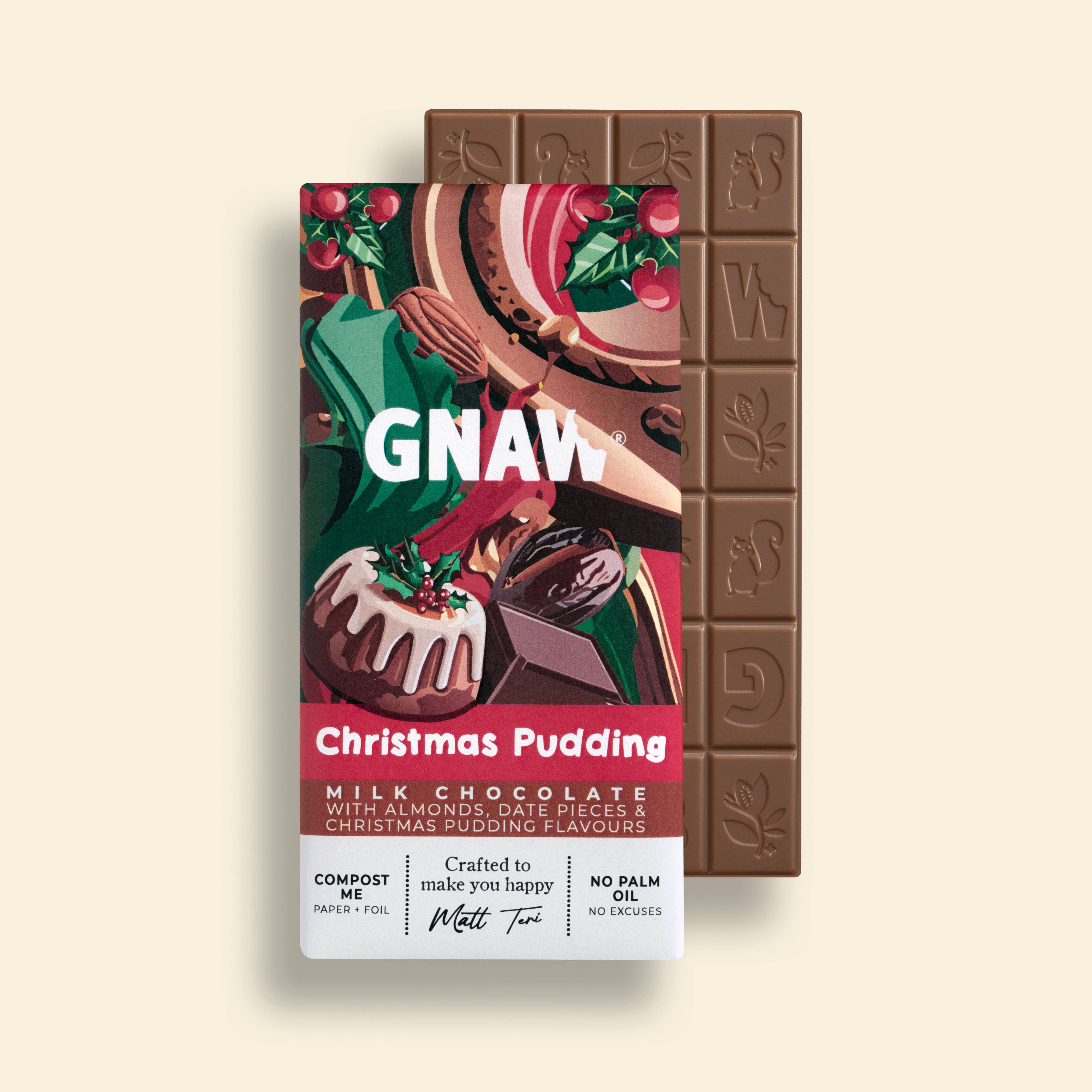Christmas Pudding Chocolate Bar