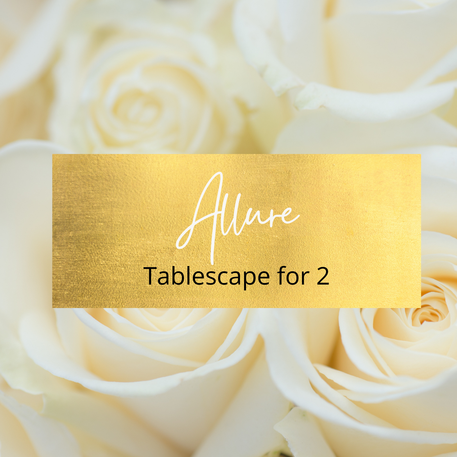 Allure Dinner Set for 2 Romantic Gift Dinner Set Love Decorations Special Night - Tablescape for 2
