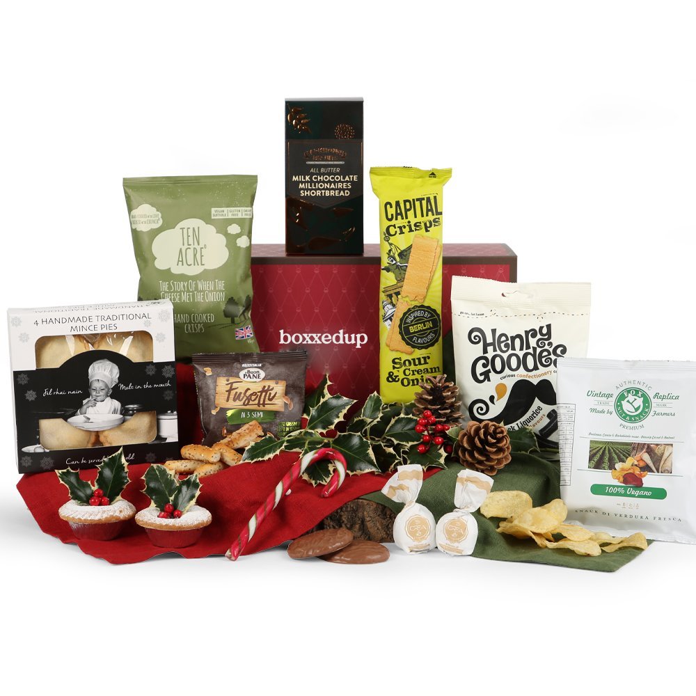 The Grinch Mince Pies Candy Canes and Goodies Hamper Box