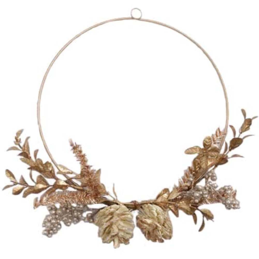 Gold Wreath With Gold Foliage
