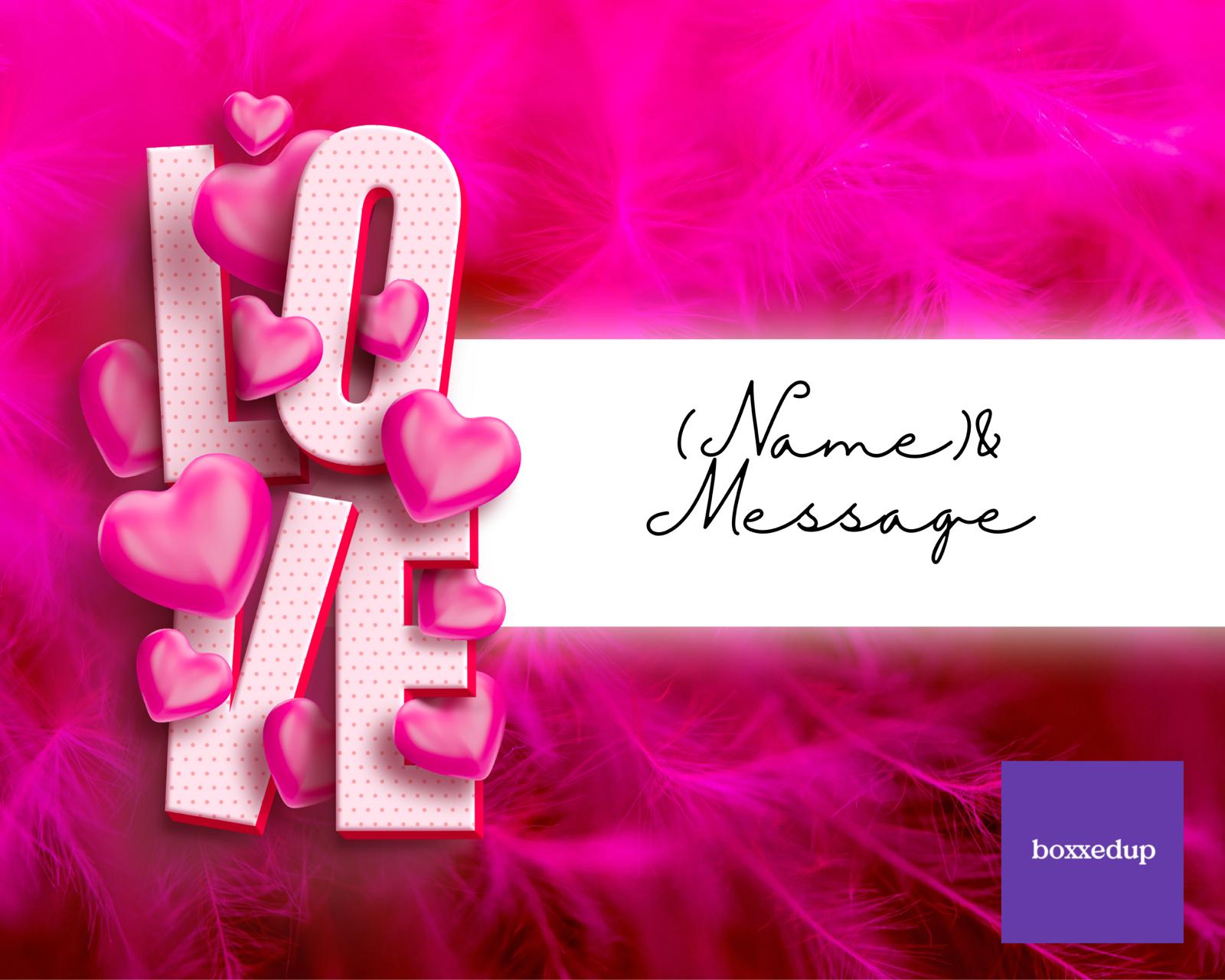 Personalised Luxury Valentines Gift Box 1 (Champagne / Truffles / Photo Frame)