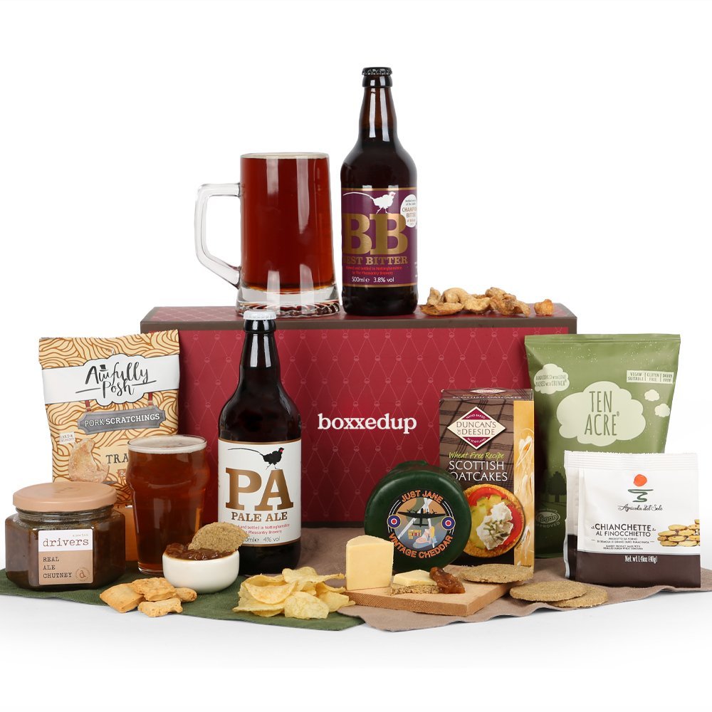 Gift For Him, Beer, Snacks & Cheese Hamper