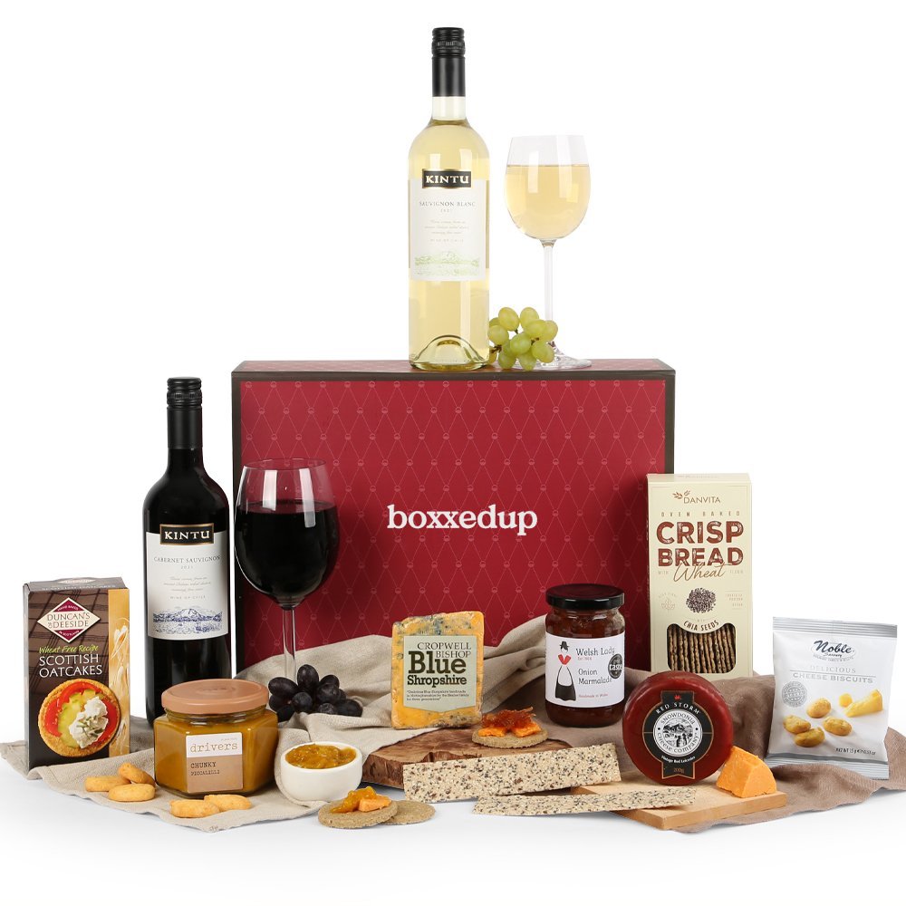 Cheese and Wine Night Hamper Gift Box